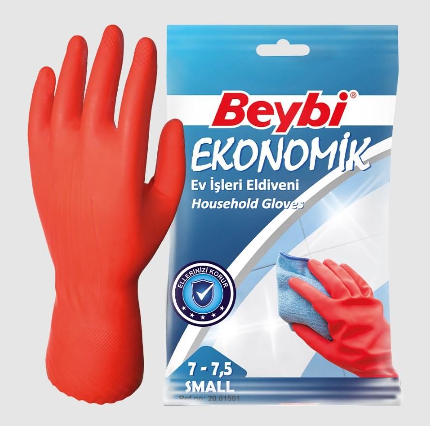 Lisinya202 Beybi Ekonomik Lastik Eldiven No: 7 - 7,5