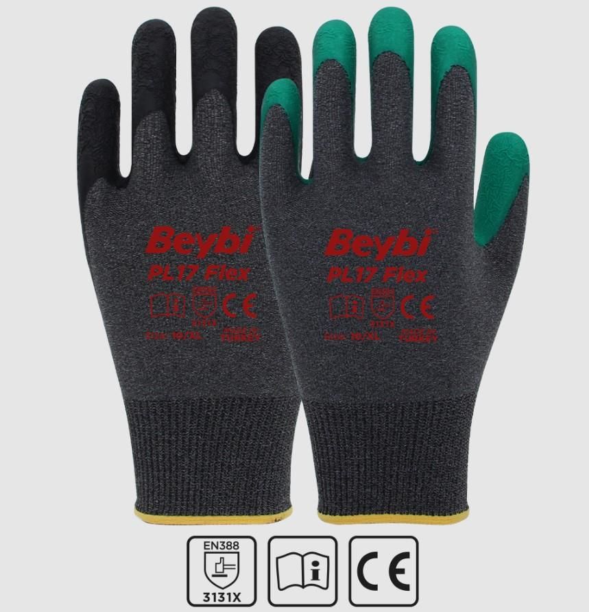 Beybi PL17 Flex Likralı İpten Örme Lateks Eldiven NO:10 Lisinya202 Beybi PL17 Flex Likralı İpten Örme Lateks Eldiven NO:10