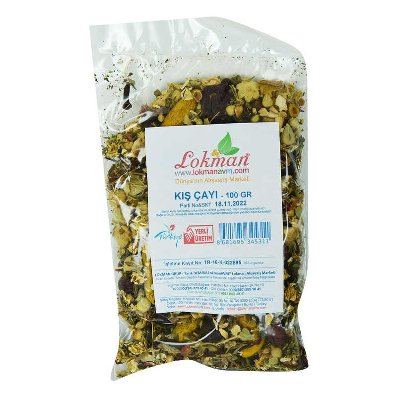 Lisinya214 Bitkisel Karışık Osmanlı Çayı Kış Çayı 100 Gr Paket