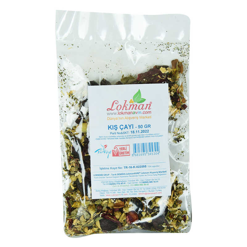 Lisinya214 Bitkisel Karışık Osmanlı Çayı Kış Çayı 50 Gr Paket