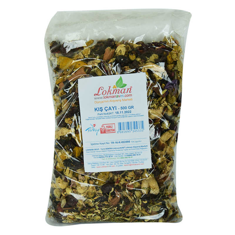 Lisinya214 Bitkisel Karışık Osmanlı Çayı Kış Çayı 500 Gr Paket
