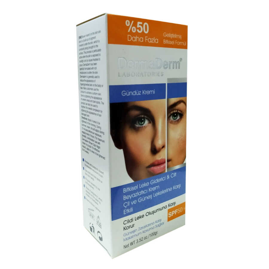 Lisinya214 Bitkisel Leke Giderici Cilt Beyazlatıcı Gündüz Kremi Güneş Koruma SPF 50+ 100 Gr