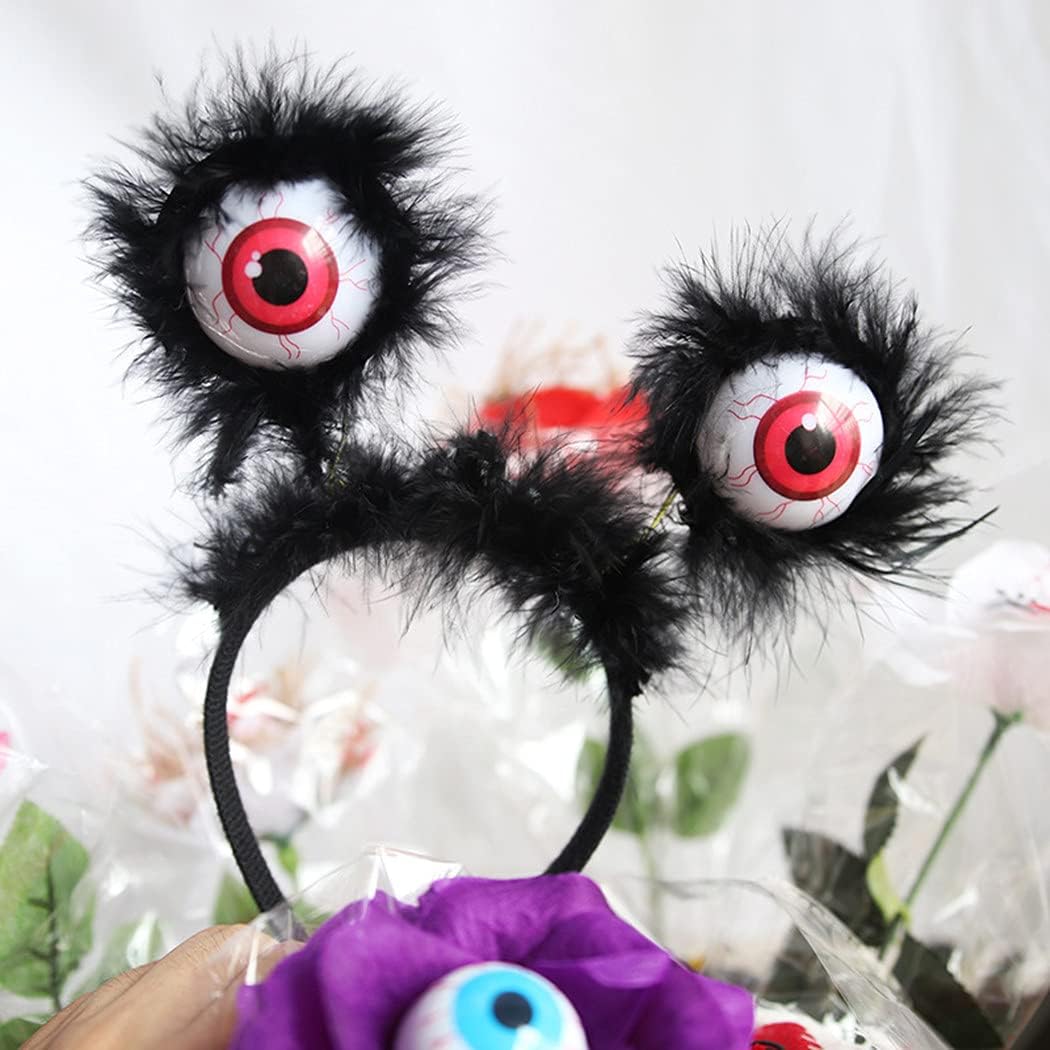 Cadılar Bayramı Halloween Otrişli Sallanan Gözlü Parti Tacı Cadılar Bayramı Halloween Otrişli Sallanan Gözlü Parti Tacı (Lisinya)