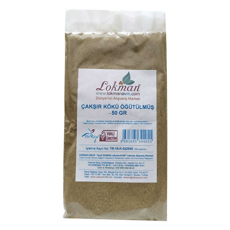 Çakşır Kökü Doğal Öğütülmüş 50 Gr Paket - Lisinya