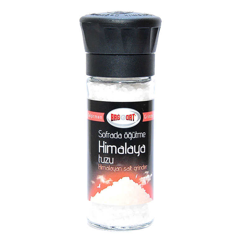 Lisinya214 Cam Değirmenli Yemeklik Himalaya Granül Çakıl Doğal Kaya Tuzu 110 Gr