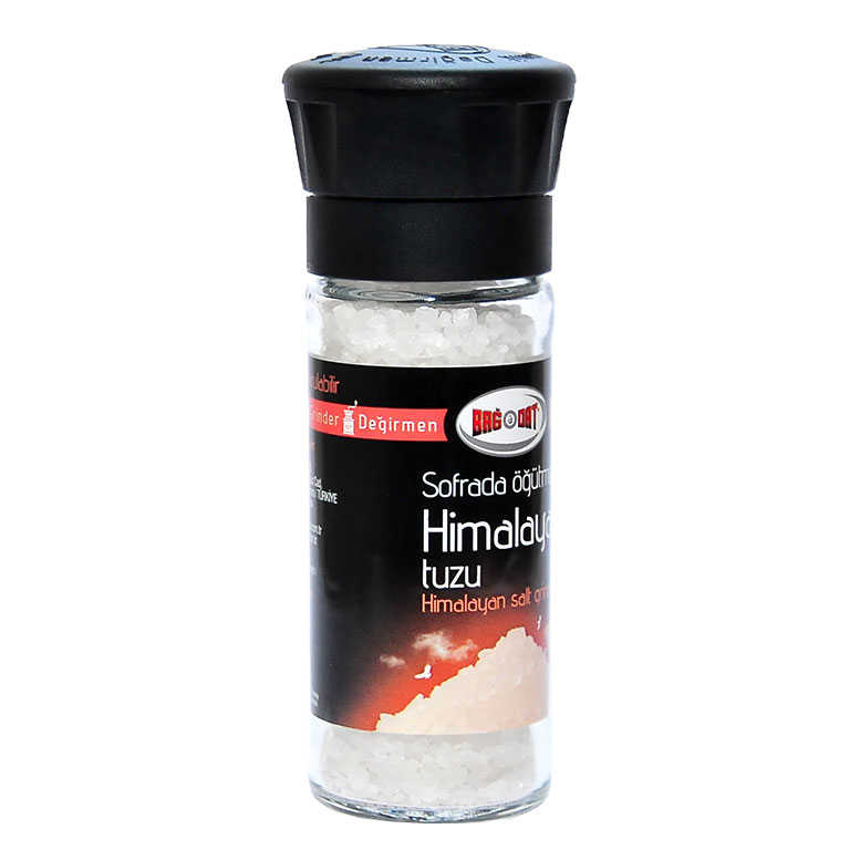 Lisinya214 Cam Değirmenli Yemeklik Himalaya Granül Çakıl Doğal Kaya Tuzu 110 Gr