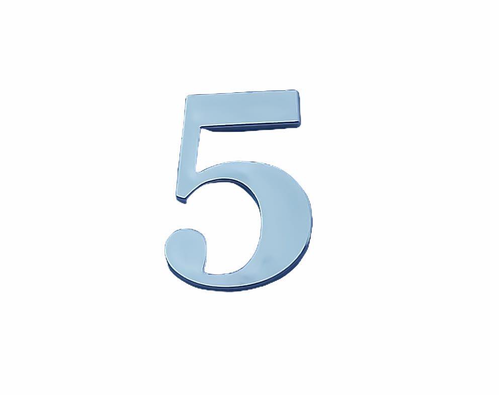 Cemax Villa Boy 5 Rakamı 8,5 cm Yapışkanlı - Lisinya