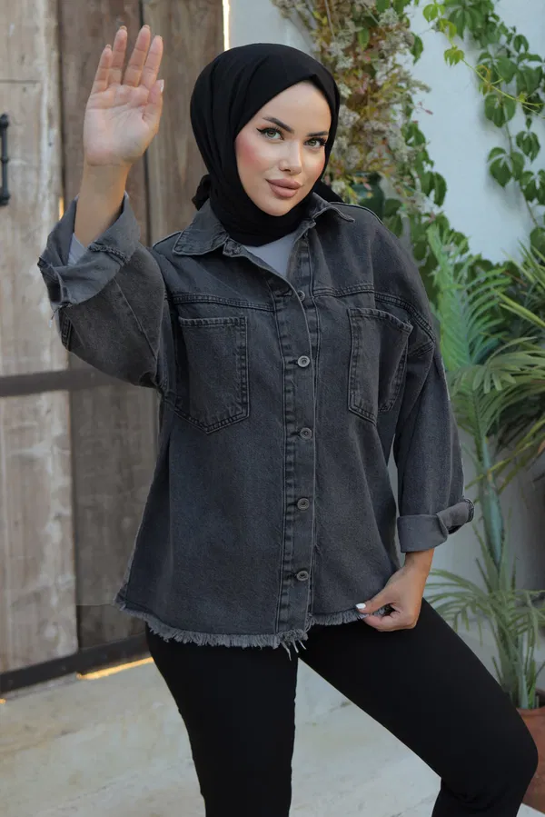 Cepli Kot Ceket Siyah - Lisinya