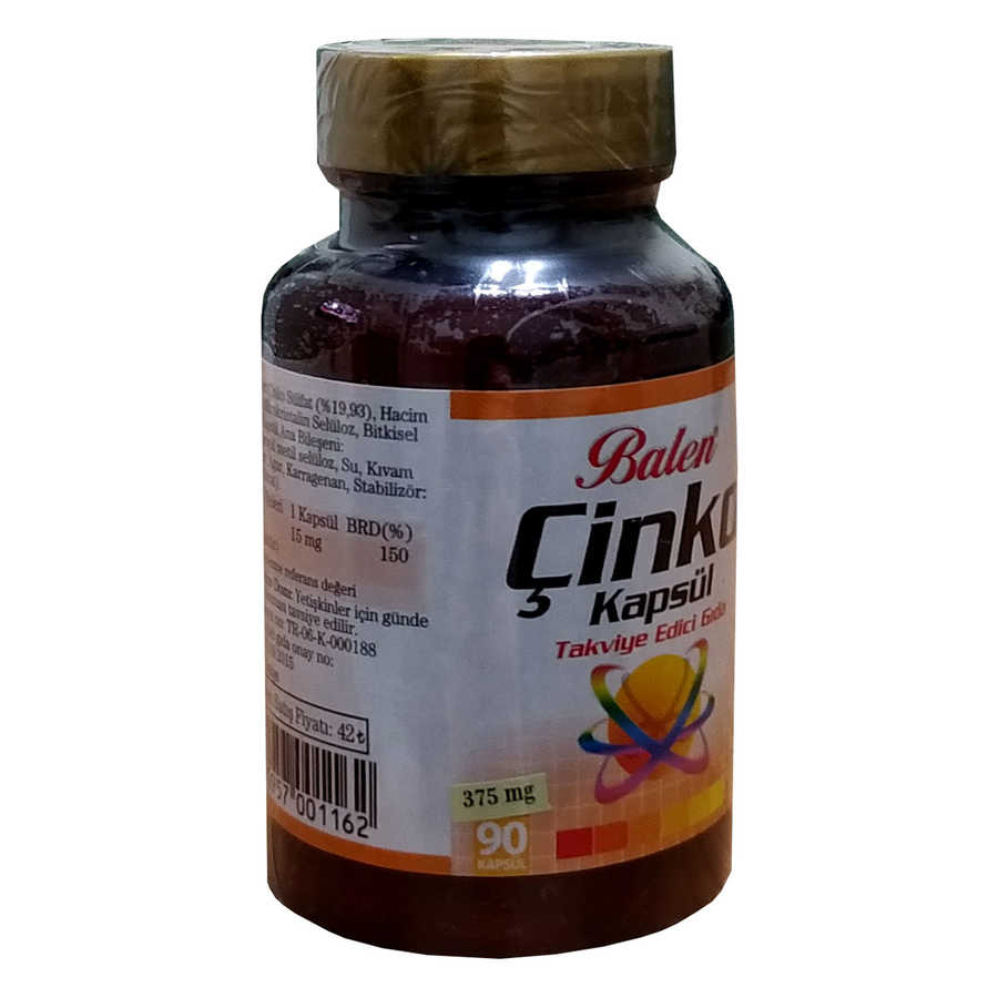 Lisinya214 Çinko 375Mg 90 Kapsül