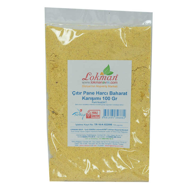 Lisinya214 Çıtır Pane Harcı Baharat Karışımı 100 Gr Paket