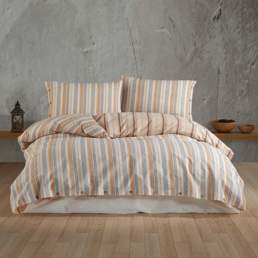 Butik Native Serisi Çift Kişilik Nevresim Takımı Velena v1 Somon Butik Native Serisi Çift Kişilik Nevresim Takımı Velena v1 Somon
