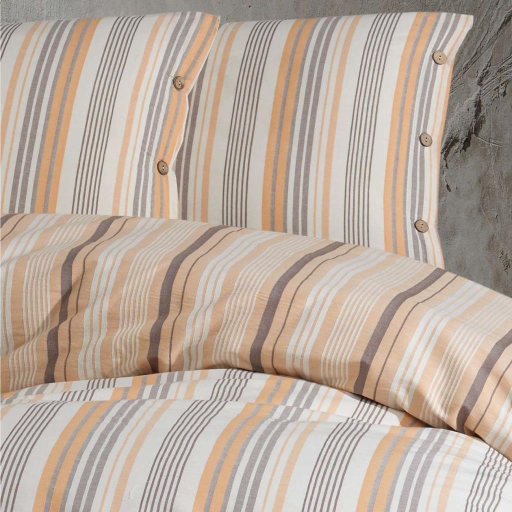 Butik Native Serisi Çift Kişilik Nevresim Takımı Velena v1 Somon Butik Native Serisi Çift Kişilik Nevresim Takımı Velena v1 Somon