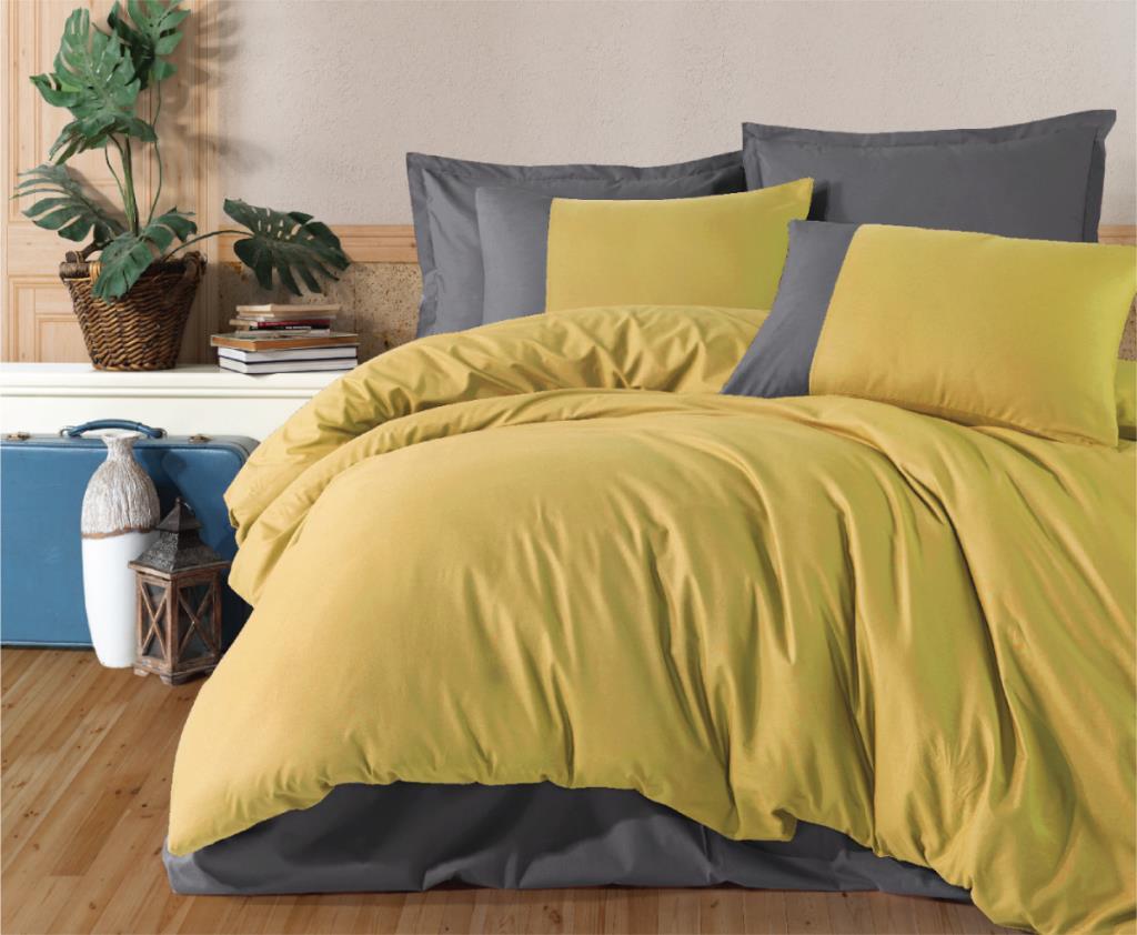 Butik Serisi Çift Kişilik Nev Takımı Pure V7 Sarı Butik Serisi Çift Kişilik Nevresim Takımı Pure V7 Sarı