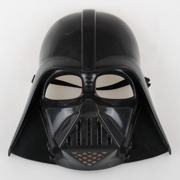 Çocuk Boy Yıldız Savaşları Star Wars Darth Vadet Maskesi ve 90 cm Pelerin Seti Siyah (Lisinya)