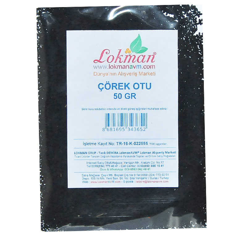 Çörek Otu Doğal Tane 50 Gr Paket - Lisinya