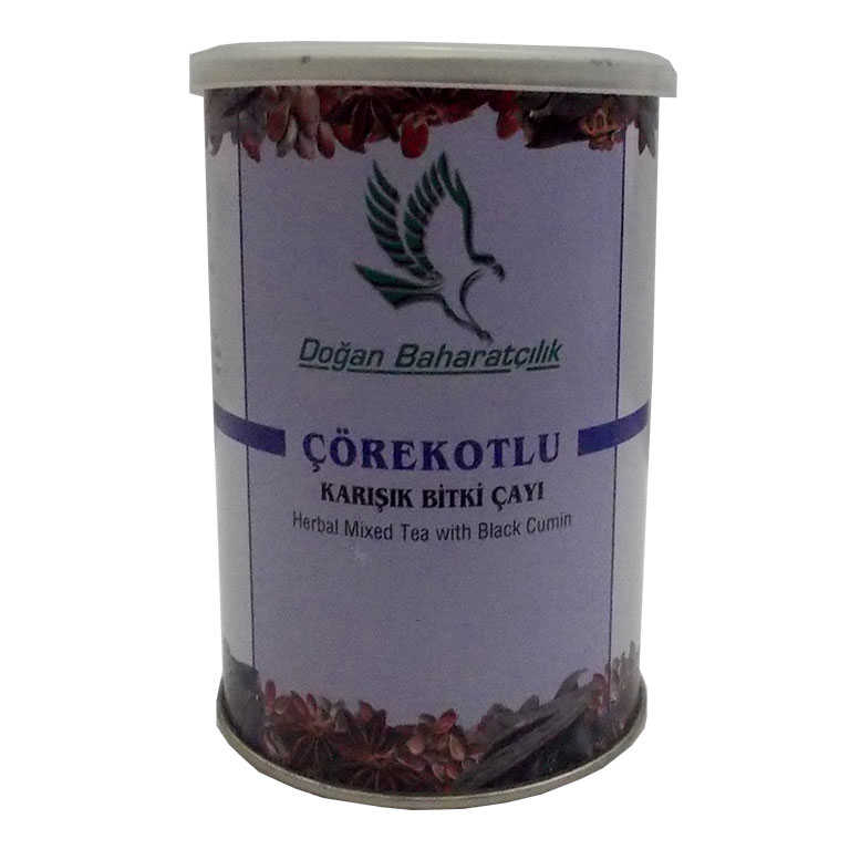 Lisinya214 Çörekotlu Karışık Bitkisel Çay 100 Gr Teneke Kutu