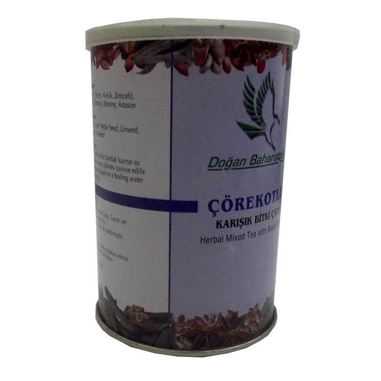 Lisinya214 Çörekotlu Karışık Bitkisel Çay 100 Gr Teneke Kutu