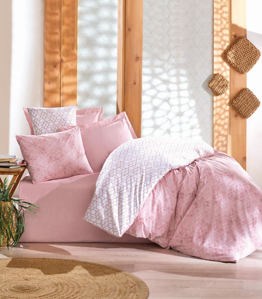 Çift Kişilik Nev Takımı Minimal Best Pembe Çift Kişilik Nevresim Takımı Minimal Best Pembe