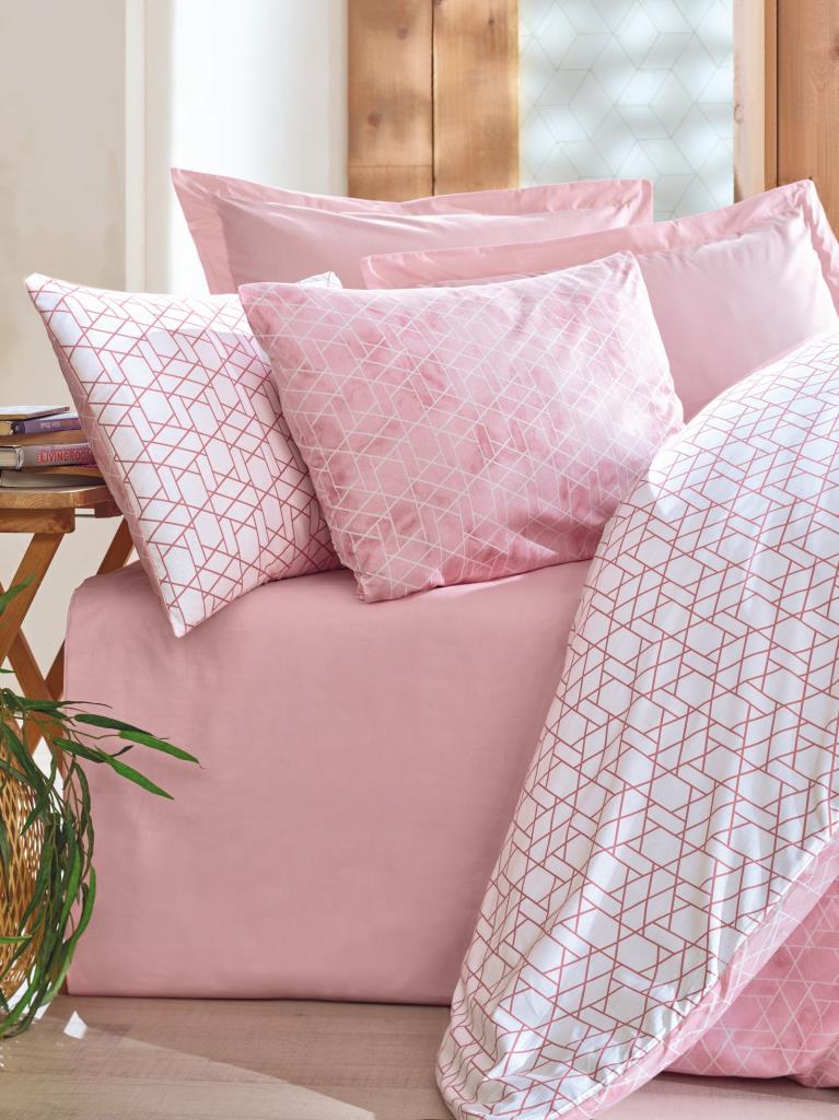 Çift Kişilik Nev Takımı Minimal Best Pembe Çift Kişilik Nevresim Takımı Minimal Best Pembe
