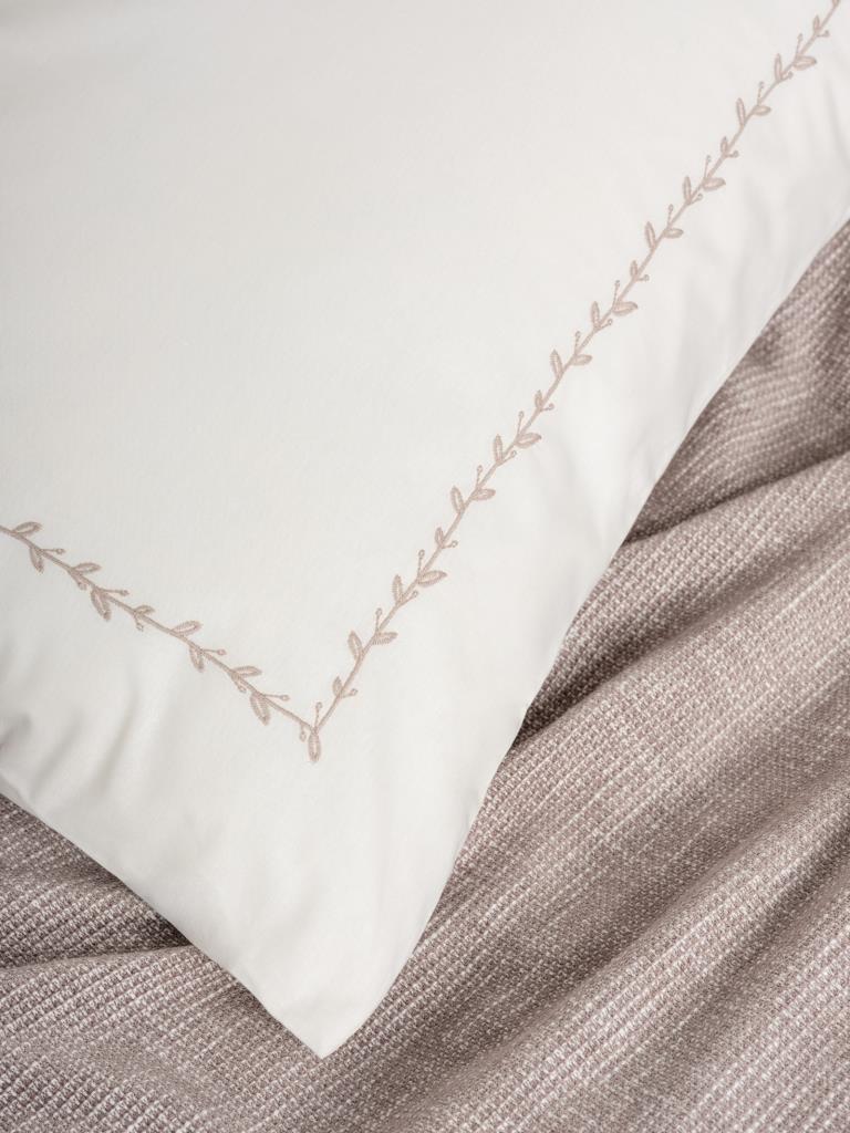 Embrova Şönil Çift Kişilik Yatak Örtüsü/Pike Takımı Loom Bej - Lisinya