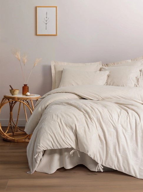 Cotton Keten Çift Kişilik Nevresim Takımı Esmira Cotton Keten Çift Kişilik Nevresim Takımı Esmira