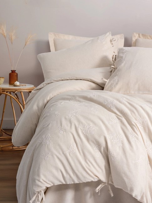 Cotton Keten Çift Kişilik Nevresim Takımı Esmira Cotton Keten Çift Kişilik Nevresim Takımı Esmira