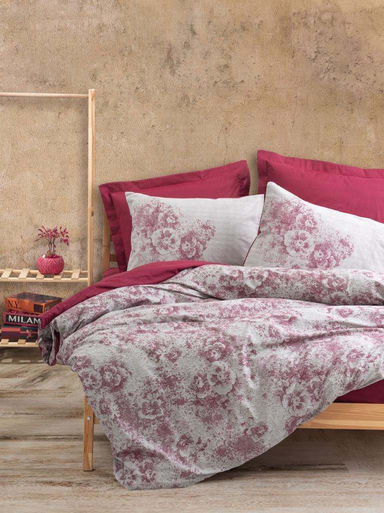 Dual Çift Kişilik Nev Takımı Vidal Bordo - Lisinya