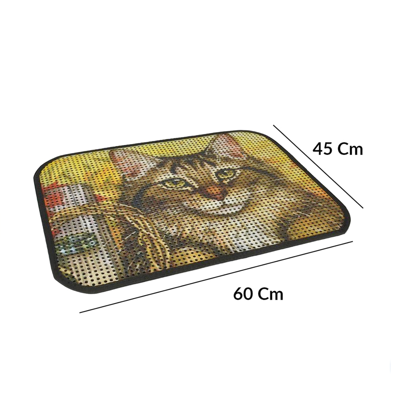 Kum Toplayıcı Fonksiyonel Renkli Kedi Paspası 45 x 60 cm Kum Toplayıcı Fonksiyonel Renkli Kedi Paspası 45 x 60 cm