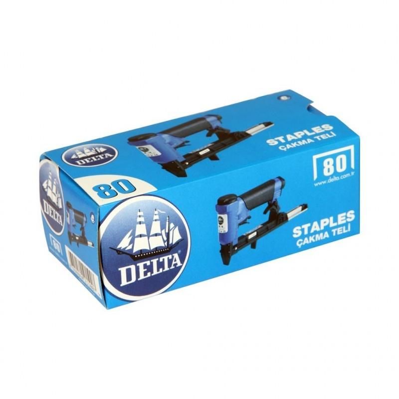 Delta 80/10 Çakma Zımba Teli 4000 Adet Kutu Lisinya202 Delta 80/10 Çakma Zımba Teli 4000 Adet Kutu