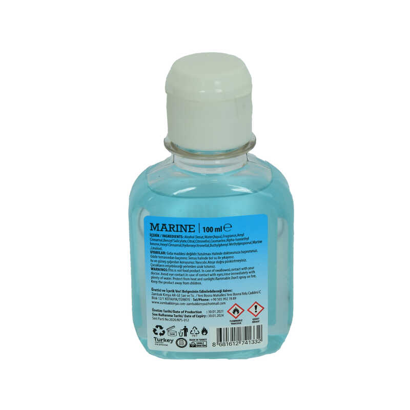 Lisinya214 Deniz Kolonyası Marine Eau De Cologne 80 Derece 100 ML