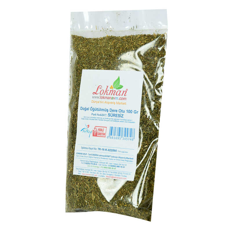 Lisinya214 Dere Otu Öğütülmüş Doğal 100 Gr Paket