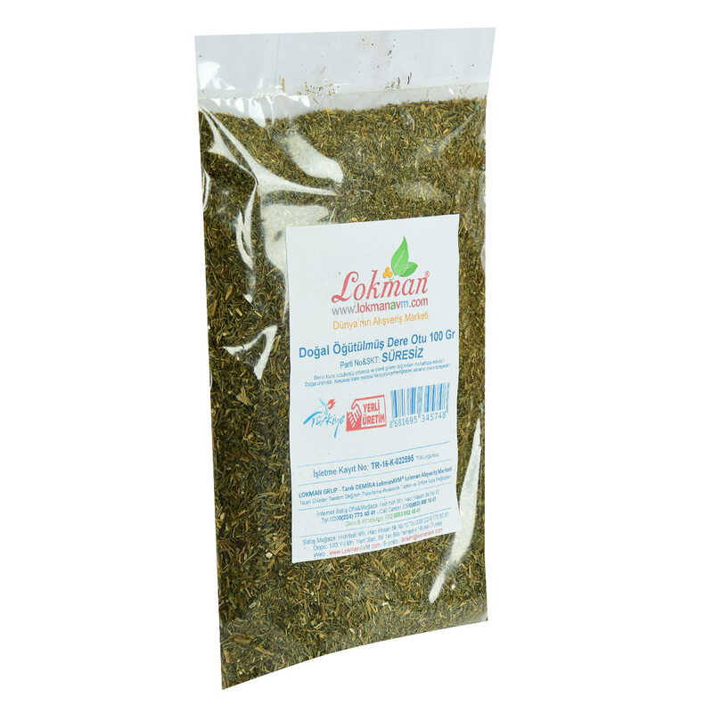 Lisinya214 Dere Otu Öğütülmüş Doğal 100 Gr Paket