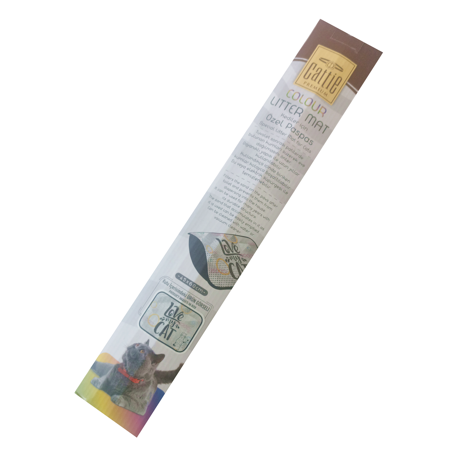 Kum Toplayıcı Fonksiyonel Renkli Kedi Paspası 45 x 60 cm Kum Toplayıcı Fonksiyonel Renkli Kedi Paspası 45 x 60 cm