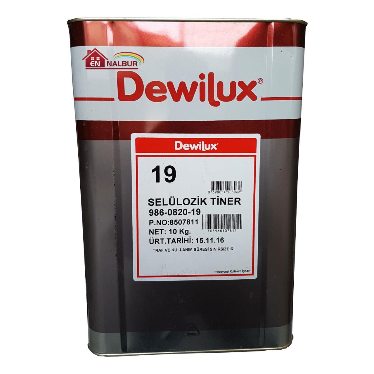 Dewilüx Selülozik Tiner 10 Kg (12 Litre) Dewilüx Selülozik Tiner 10 Kg (12 Litre)