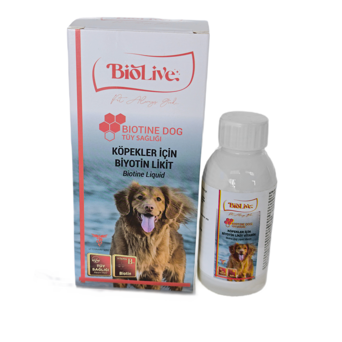 Biolive Biotin Köpekler İçin Tüy Döküm Önleyici Sıvı Vitamin 100ml Biolive Biotin Köpekler İçin Tüy Döküm Önleyici Sıvı Vitamin 100ml