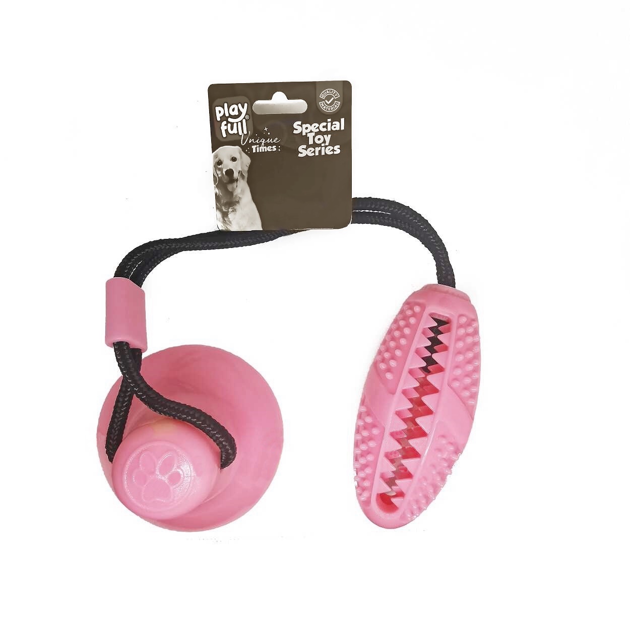 Lisinya205 Yapışkanlı Ödül Hazneli Köpek Oyuncağı 5x12x56 Cm Pembe
