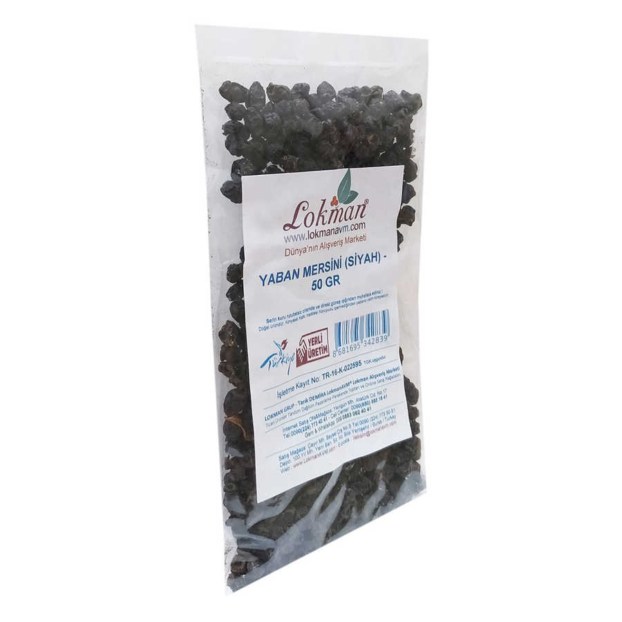 Lisinya214 Doğal Acı Yaban Mersini Siyah 50 Gr Paket