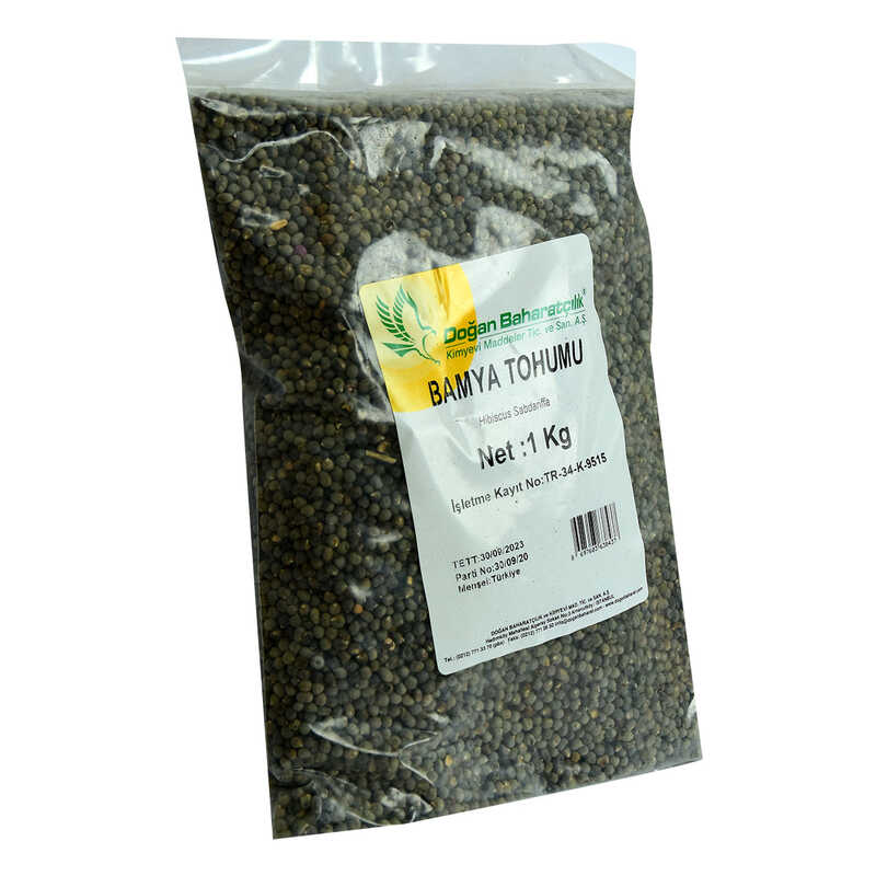 Lisinya214 Doğal Bamya Tohumu 1000 Gr Paket