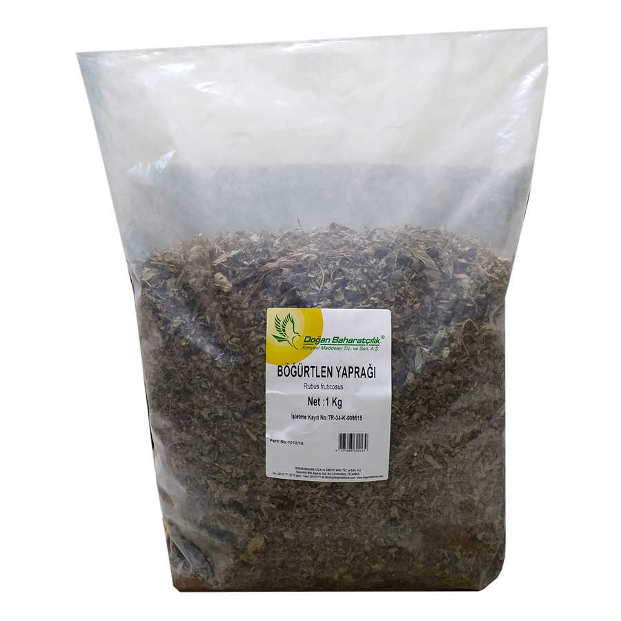 Doğal Böğürtlen Yaprağı 1000 Gr Paket - Lisinya