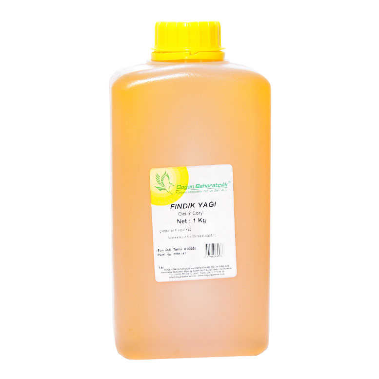 Doğal Fındık Yağı Pet Bidon 1000 Gr - Lisinya