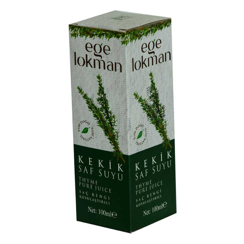 Lisinya214 Doğal Kekik Saf Suyu Saç Rengi Koyulaştırıcı Saç Bakımı 100 ML Spreyli Cam Şişe