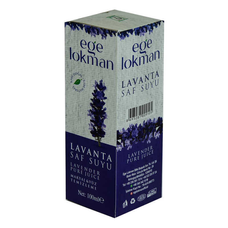 Lisinya214 Doğal Lavanta Saf Suyu Makyaj ve Yüz Temizleme 100 ML Spreyli Cam Şişe