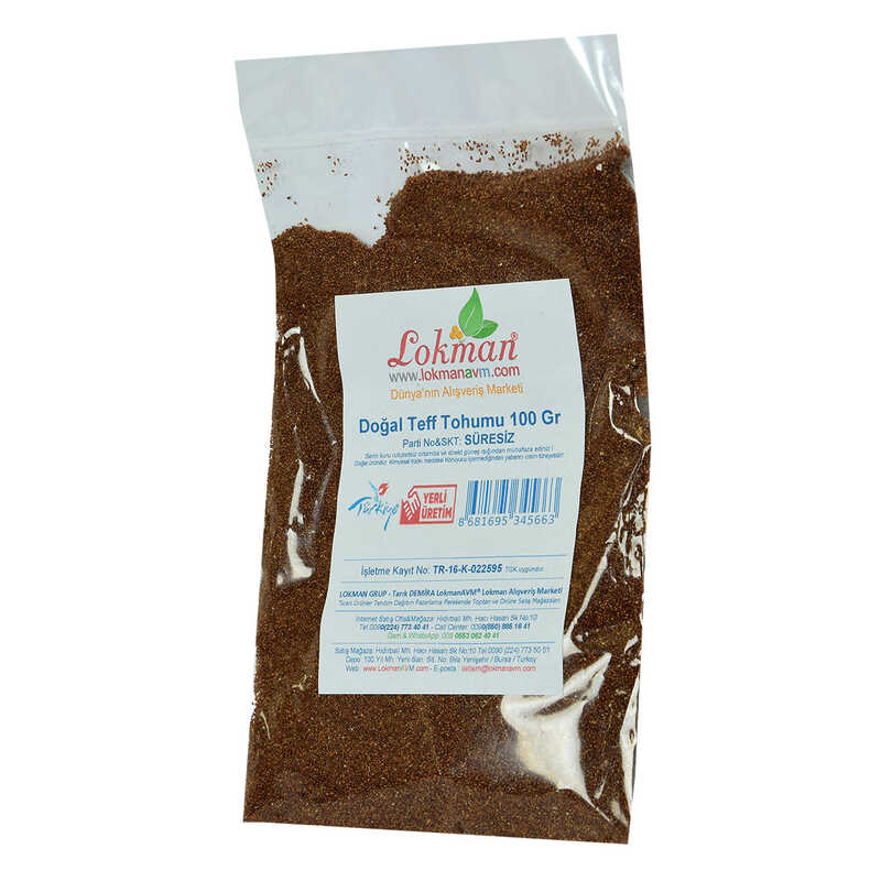 Doğal Teff Tohumu 100 Gr Paket - Lisinya