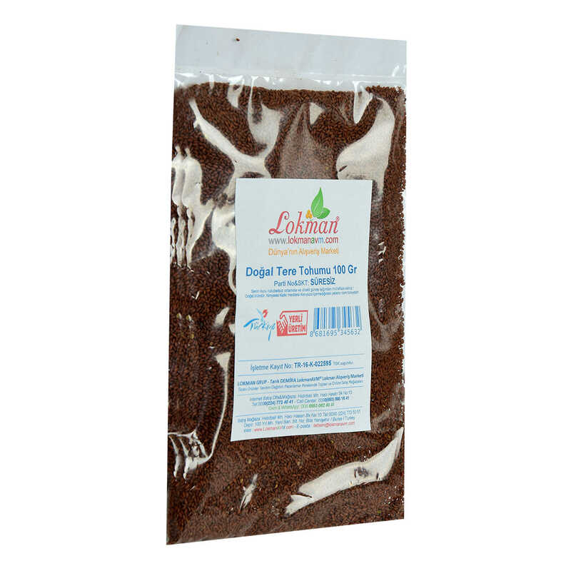 Lisinya214 Doğal Tere Tohumu 100 Gr Paket