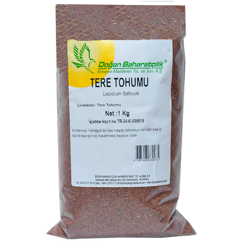Lisinya214 Doğal Tere Tohumu 1000 Gr Paket