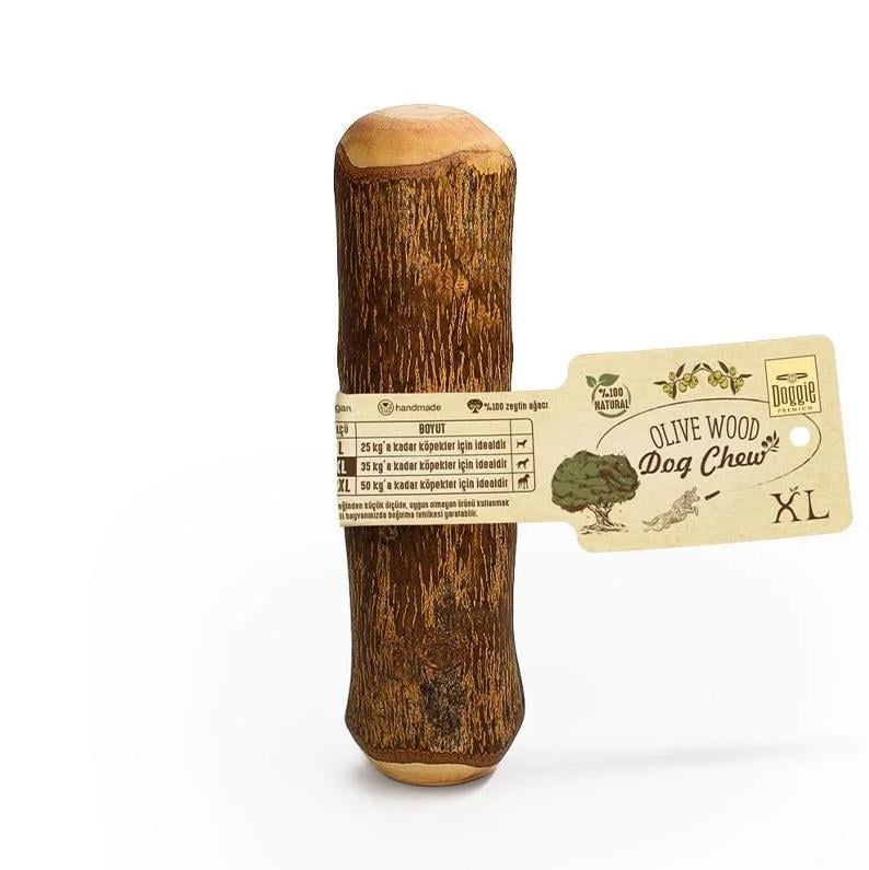 Doğal Zeytin Ağacı Çiğnenebilen Köpek Oyuncağı XL 20x4 cm 35 kg - Lisinya