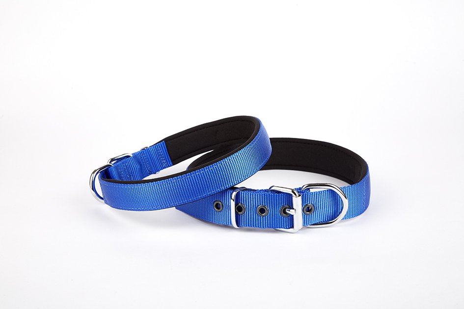 Dokuma Köpek Boyun Tasması 45-52 cm Mavi - Lisinya Dokuma Köpek Boyun Tasması 45-52 cm Mavi - Lisinya
