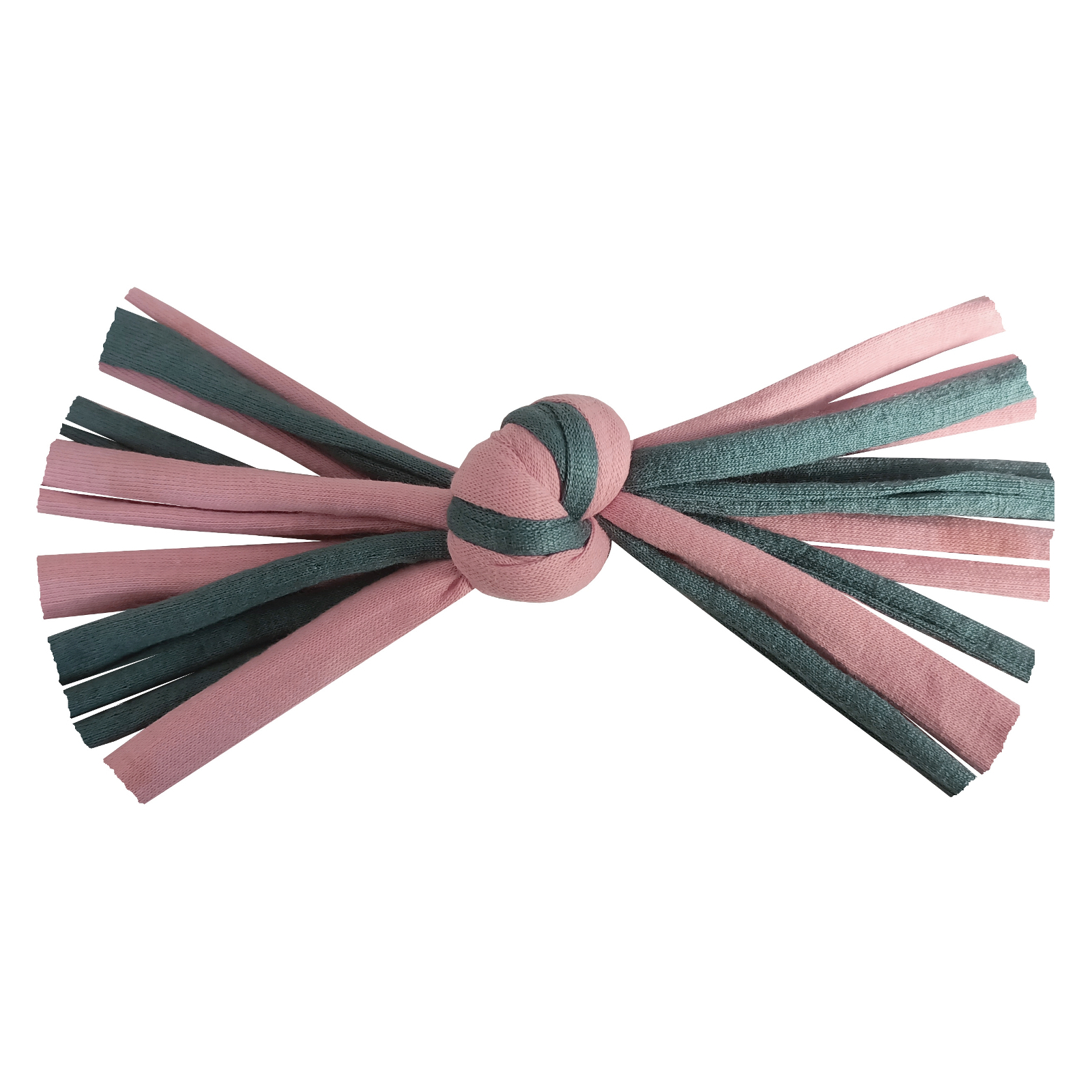 Kedi Oyuncağı Düğümlü İp 2 cm - 16 cm Pembe-Mavi - Lisinya