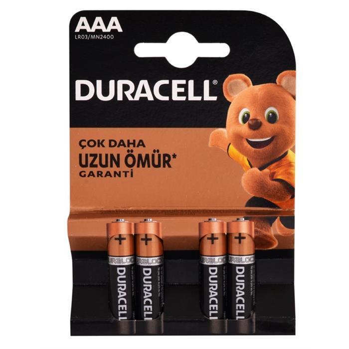 Lisinya202 Duracell Alkalin Pil AAA 4 lü Paket