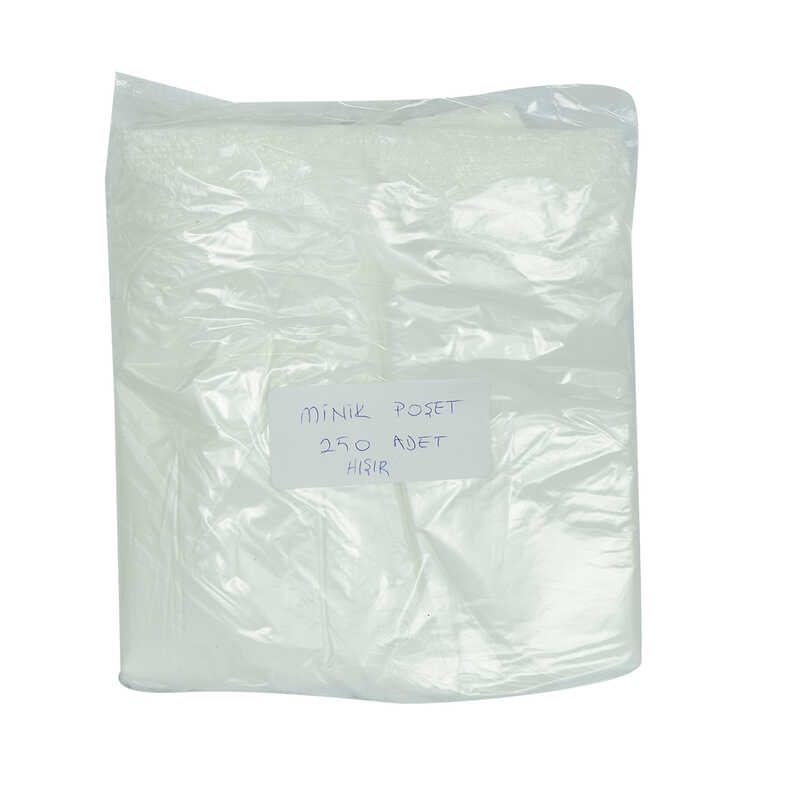 Ekonomik Mini Boy Atlet Hışır Poşet 30X20 Cm İnce Beyaz 250 Adet 1 Paket - Lisinya